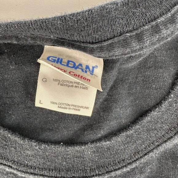 Vintage Lost Creek Outfitters T-Shirt Forest Wolf Graphic Tee Outdoors Black Lar - Picture 6 of 8